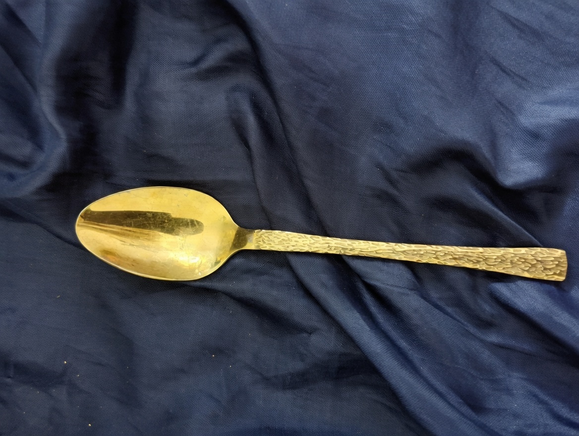 Hammered Gold Teaspoon